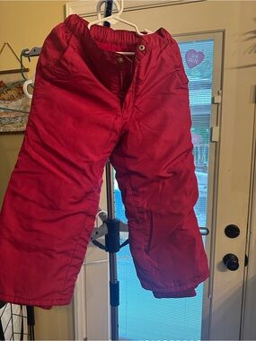 Kids burgundy Snow Pants